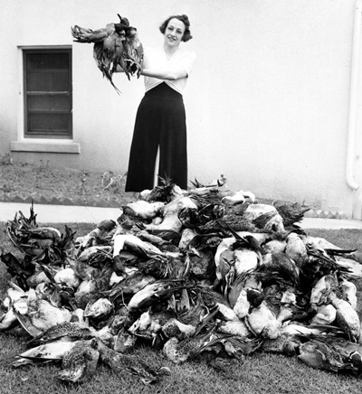 Woman with Dead Birds_USFWS
