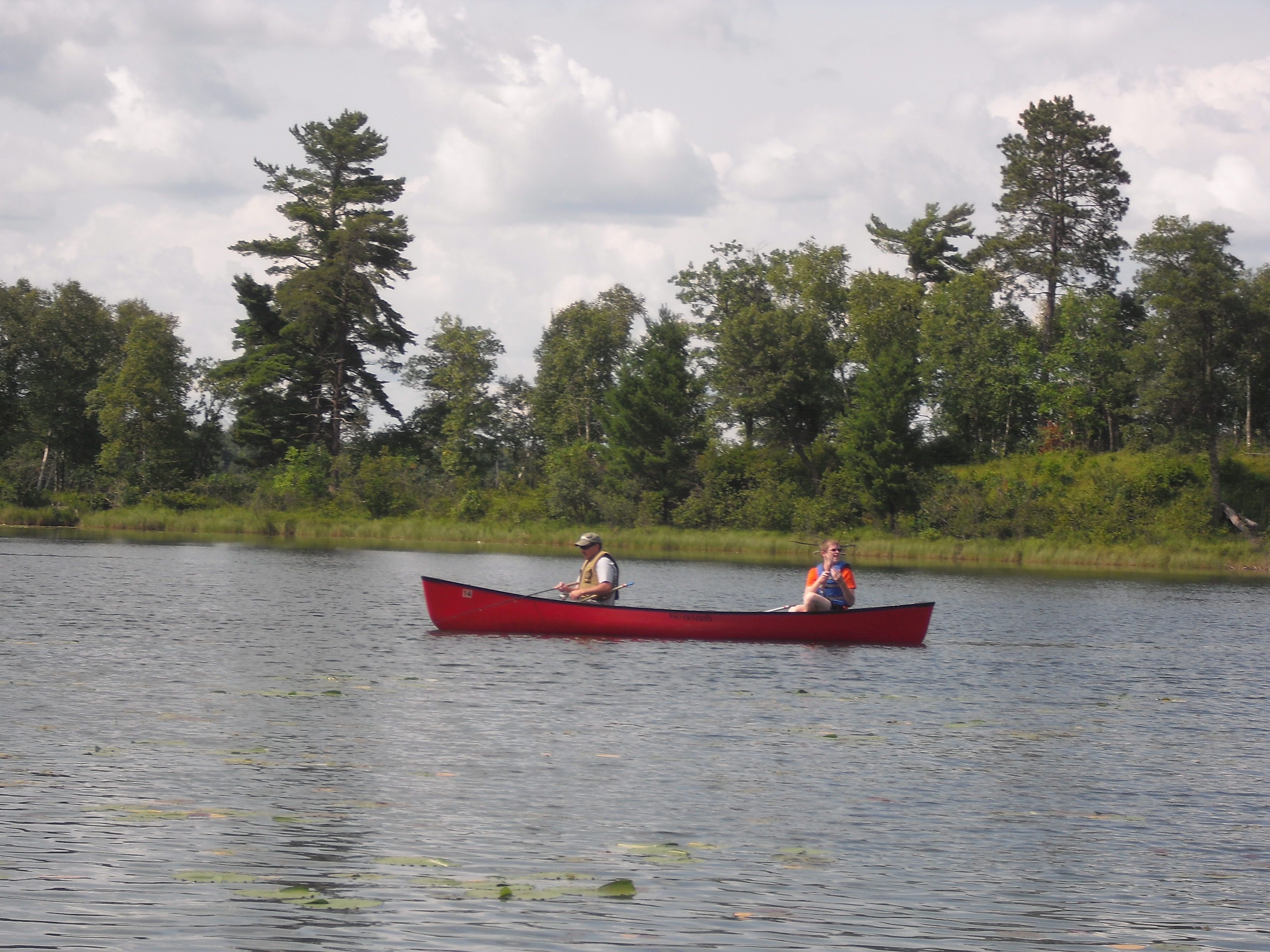 Canoeing on River