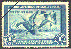 1934 Migration Bird Hunting Stamp_BLM