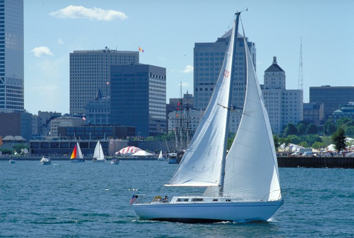 Sailboat on the Great Lakes