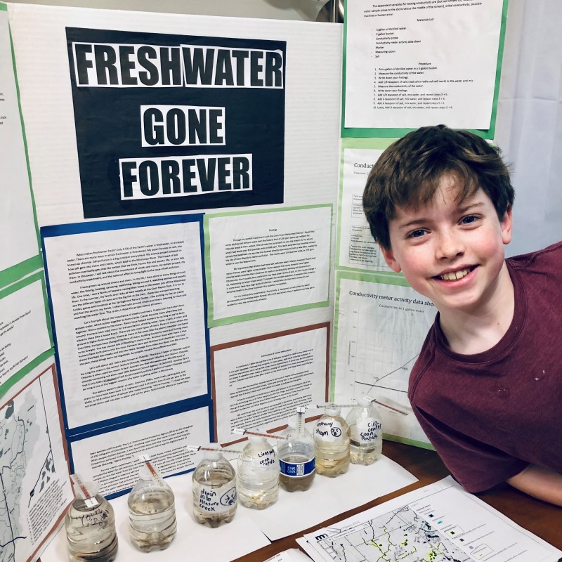Vincent at the science fair