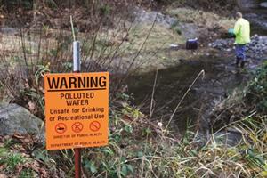 Warning: Polluted Water Sign_credit iStock