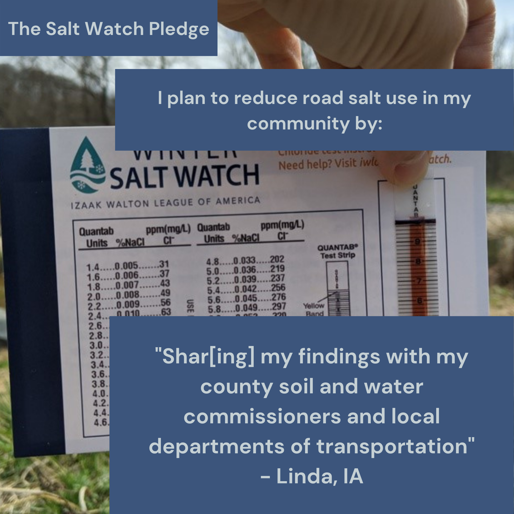 Salt Watch pledge - Linda