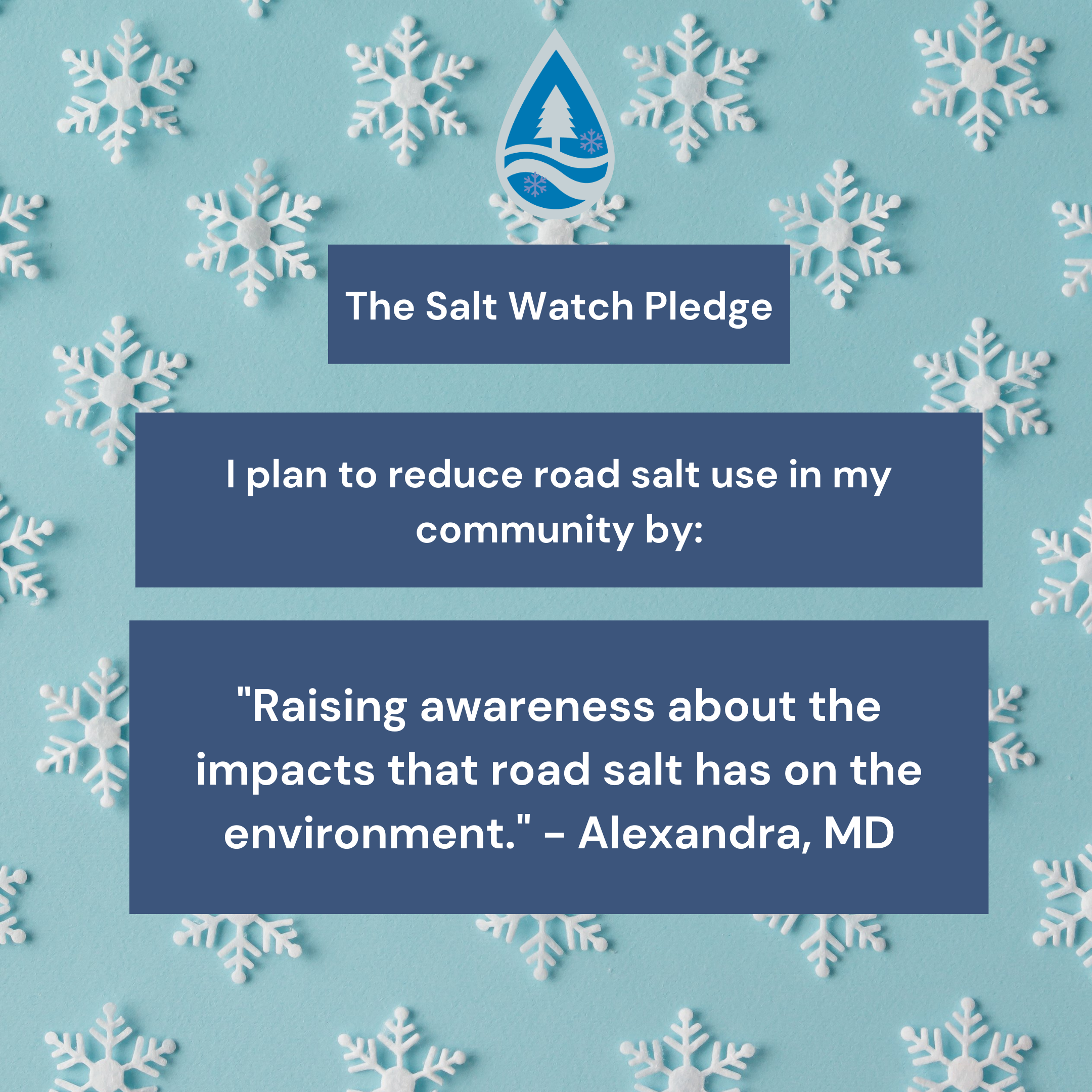 Salt Watch pledge - Alexandra