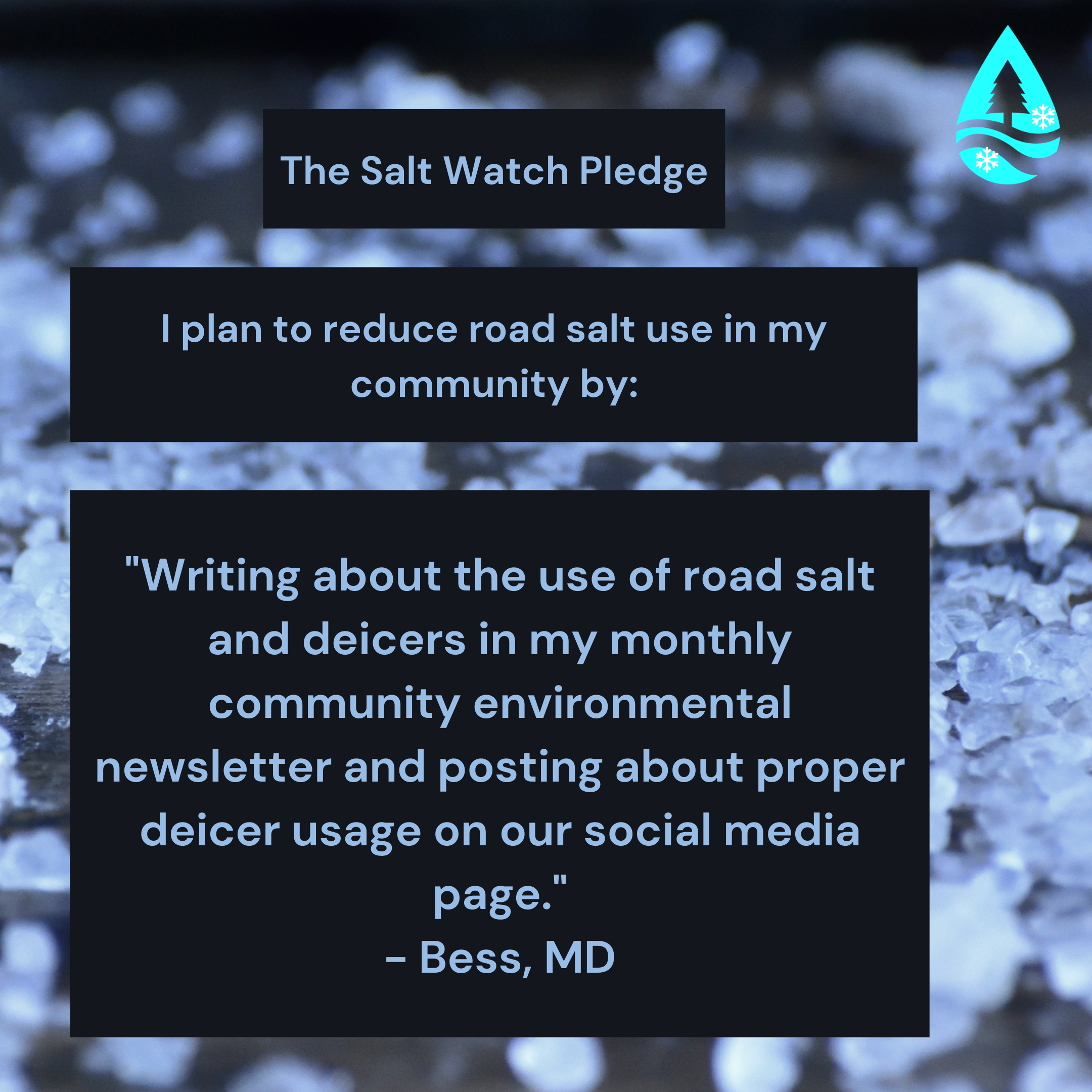 Salt Watch pledge - Bess