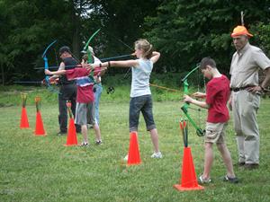 Youth at the Lois Green-Sligo Archery Program