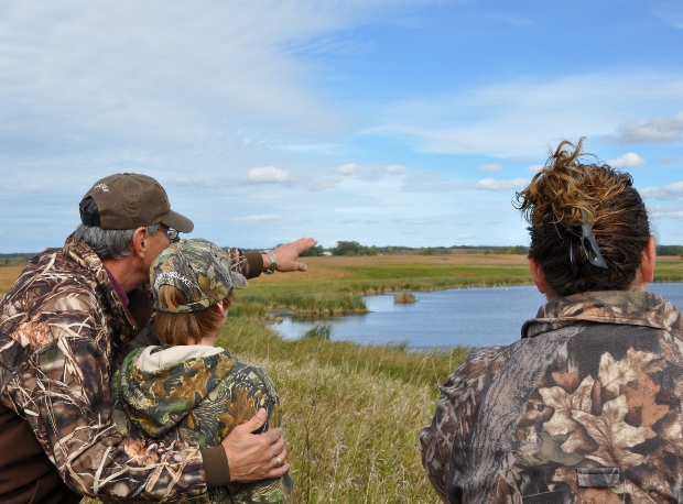 Scouting hunt location in Minnesota. Credit Tina Shaw-USFWS