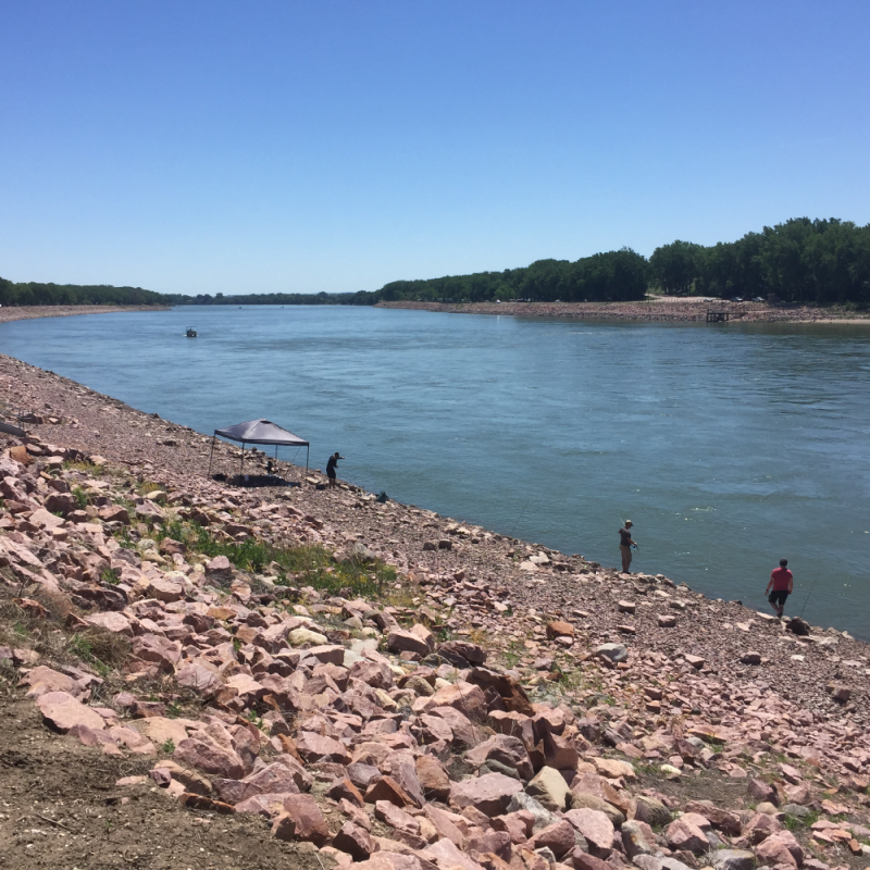 People fishing on the Missouri River - credit Paul Lepisto