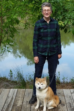 Author Marjorie Swann and Kiba take daily nature walks - credit William M. Tsutsui
