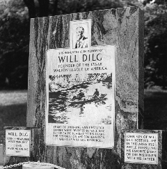 Memorial to Will Dilg - credit IWLA