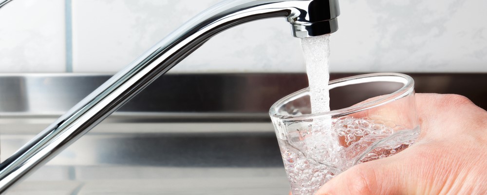 Getting water from a faucet