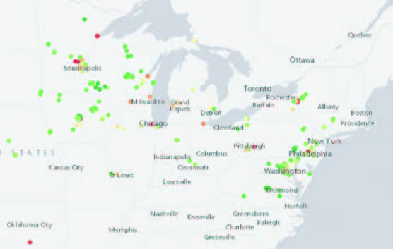 Salt Watch map