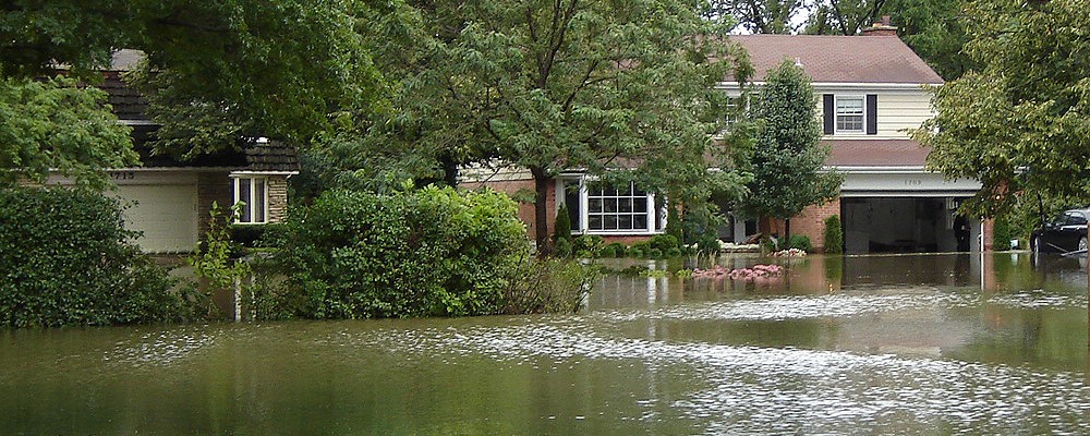 Flooded neighborhood