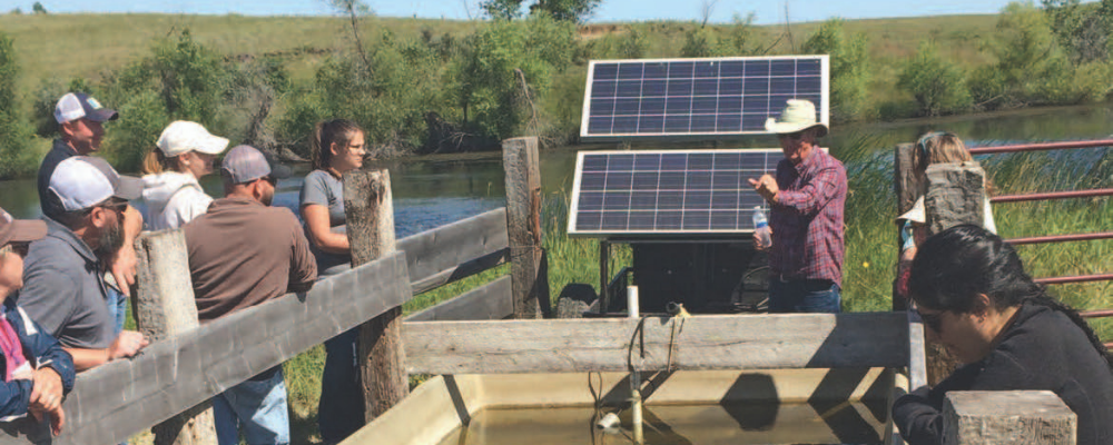 Solar-powered water facility - credit Duane Hovorka