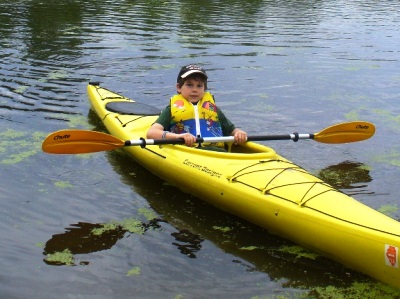 Youth Boy Canoeing